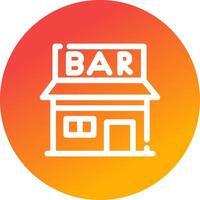 bar creatief icoon ontwerp vector