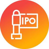 ipo creatief icoon ontwerp vector