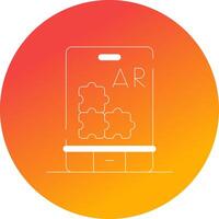 ar puzzel creatief icoon ontwerp vector