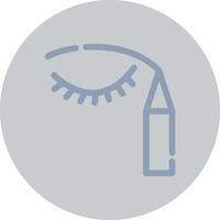 eyeliner creatief icoon ontwerp vector