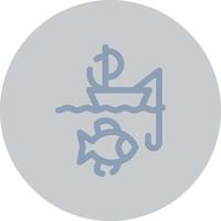 kajak visvangst creatief icoon ontwerp vector