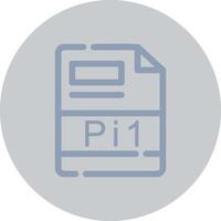 pi1 creatief icoon ontwerp vector