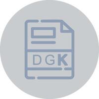 dgk creatief icoon ontwerp vector