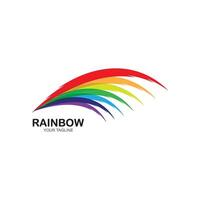 regenboog icoon logo vector sjabloon