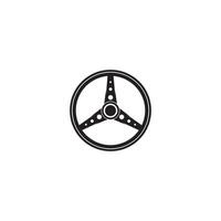 stuurinrichting wiel vector illustratie icoon logo sjabloon