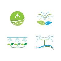 irrigatie logo ontwerp vector. icoon symbool. sjabloon illustratie vector