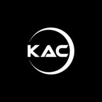 kac brief logo ontwerp, inspiratie voor een uniek identiteit. modern elegantie en creatief ontwerp. watermerk uw succes met de opvallend deze logo. vector