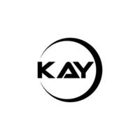 kay brief logo ontwerp, inspiratie voor een uniek identiteit. modern elegantie en creatief ontwerp. watermerk uw succes met de opvallend deze logo. vector