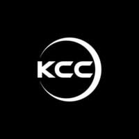 kcc brief logo ontwerp, inspiratie voor een uniek identiteit. modern elegantie en creatief ontwerp. watermerk uw succes met de opvallend deze logo. vector