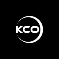 kco brief logo ontwerp, inspiratie voor een uniek identiteit. modern elegantie en creatief ontwerp. watermerk uw succes met de opvallend deze logo. vector