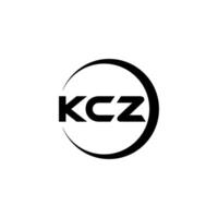 kcz brief logo ontwerp, inspiratie voor een uniek identiteit. modern elegantie en creatief ontwerp. watermerk uw succes met de opvallend deze logo. vector