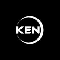 ken brief logo ontwerp, inspiratie voor een uniek identiteit. modern elegantie en creatief ontwerp. watermerk uw succes met de opvallend deze logo. vector