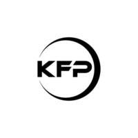 kfp brief logo ontwerp, inspiratie voor een uniek identiteit. modern elegantie en creatief ontwerp. watermerk uw succes met de opvallend deze logo. vector