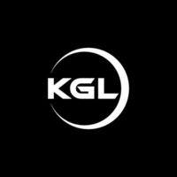 kgl brief logo ontwerp, inspiratie voor een uniek identiteit. modern elegantie en creatief ontwerp. watermerk uw succes met de opvallend deze logo. vector