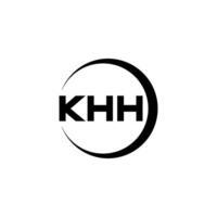khh brief logo ontwerp, inspiratie voor een uniek identiteit. modern elegantie en creatief ontwerp. watermerk uw succes met de opvallend deze logo. vector