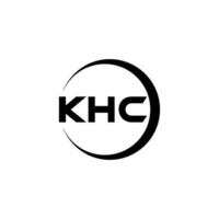 khc brief logo ontwerp, inspiratie voor een uniek identiteit. modern elegantie en creatief ontwerp. watermerk uw succes met de opvallend deze logo. vector