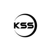 kss brief logo ontwerp, inspiratie voor een uniek identiteit. modern elegantie en creatief ontwerp. watermerk uw succes met de opvallend deze logo. vector