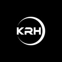 krho brief logo ontwerp, inspiratie voor een uniek identiteit. modern elegantie en creatief ontwerp. watermerk uw succes met de opvallend deze logo. vector