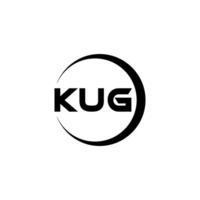 kug brief logo ontwerp, inspiratie voor een uniek identiteit. modern elegantie en creatief ontwerp. watermerk uw succes met de opvallend deze logo. vector