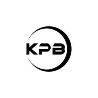 kpb brief logo ontwerp, inspiratie voor een uniek identiteit. modern elegantie en creatief ontwerp. watermerk uw succes met de opvallend deze logo. vector