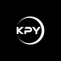 kpy brief logo ontwerp, inspiratie voor een uniek identiteit. modern elegantie en creatief ontwerp. watermerk uw succes met de opvallend deze logo. vector