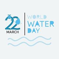 vector wereld water dag logo sjabloon