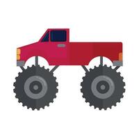 monster vrachtauto icoon clip art avatar logotype geïsoleerd vector illustratie