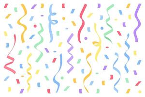 reeks van gekleurde confetti. voor vakantie, partij, verjaardag, verjaardag. vector illustratie.