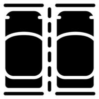 glyph-pictogram parkeerplaats vector