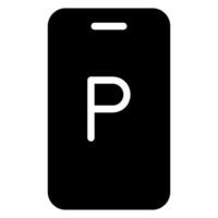 smartphone glyph-pictogram vector