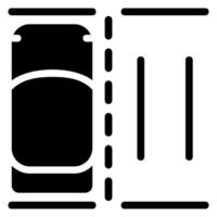 glyph-pictogram parkeren vector