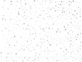 verjaardag licht zilver driehoekig schitteren confetti achtergrond. wit feestelijk textuur. vector