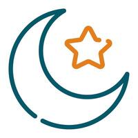 halve maan icoon Ramadan, voor infografisch, web, app, enz vector