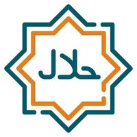 halal icoon Ramadan, voor infografisch, web, app, enz vector