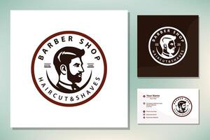 kapperszaak logo vector ontwerp kapperszaak