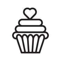 cupcakes Valentijn dag voor dating avondeten liefhebbend paar geschenk gelukkig romantisch vakantie hart liefde decoratie mannen Dames Cadeau vector