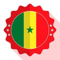 Senegal kwaliteit embleem, label, teken, knop. vector illustratie.