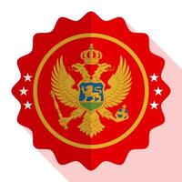 Montenegro kwaliteit embleem, label, teken, knop. vector illustratie.