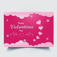 Valentijnsdag banner vector