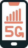 5g smartphone vector icoon