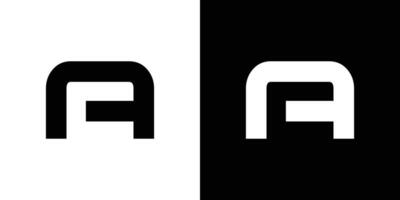 brief een c negatief ruimte logo ontwerp sjabloon vector