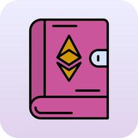 ethereum boek vector icoon