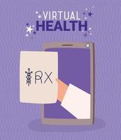 virtuele medicijnkaart vector