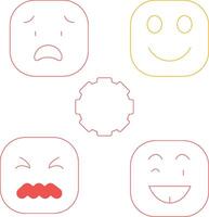 waarnemen emoties creatief icoon ontwerp vector