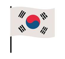 koreaanse vlag ontwerp vector