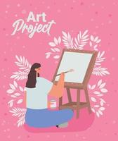 kunst project ontwerp vector