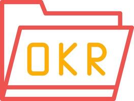 okr map creatief icoon ontwerp vector