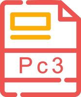 pc3 creatief icoon ontwerp vector