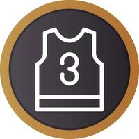 basketbal Jersey creatief icoon ontwerp vector