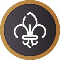 fleur de lis creatief icoon ontwerp vector